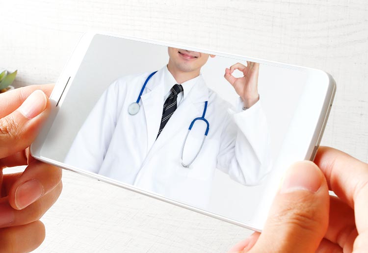 オンライン診療（スマホ診療）イメージ